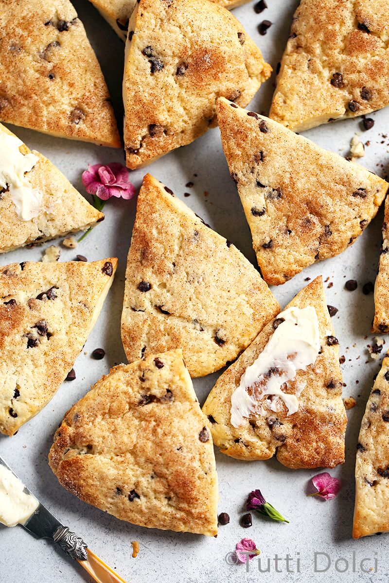 Chocolate Chip Cream Scones