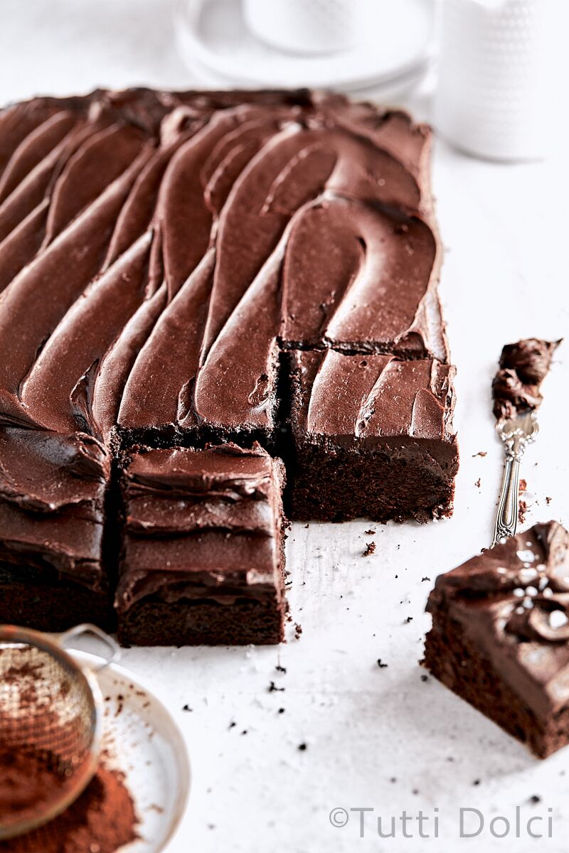 Dark Chocolate Sheet Cake