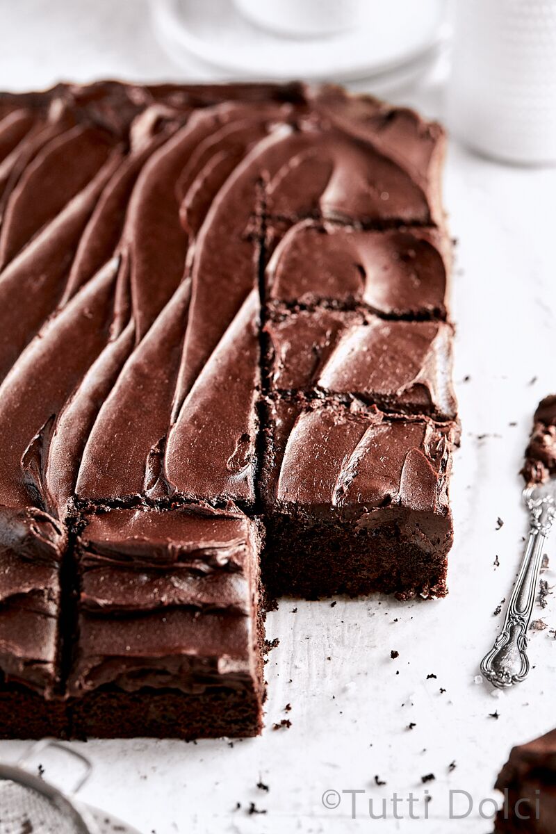 Dark Chocolate Sheet Cake