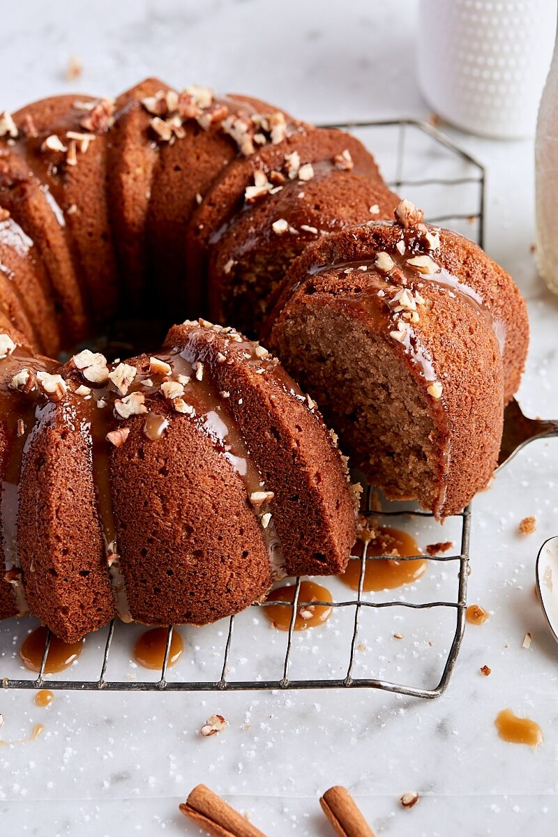 Spice Bundt Cake with Butterscotch Topping