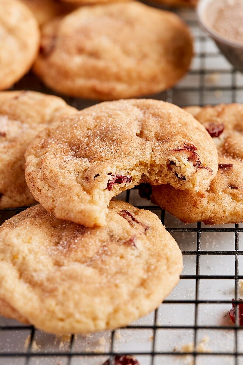 Cranberry Orange Snickerdoodles