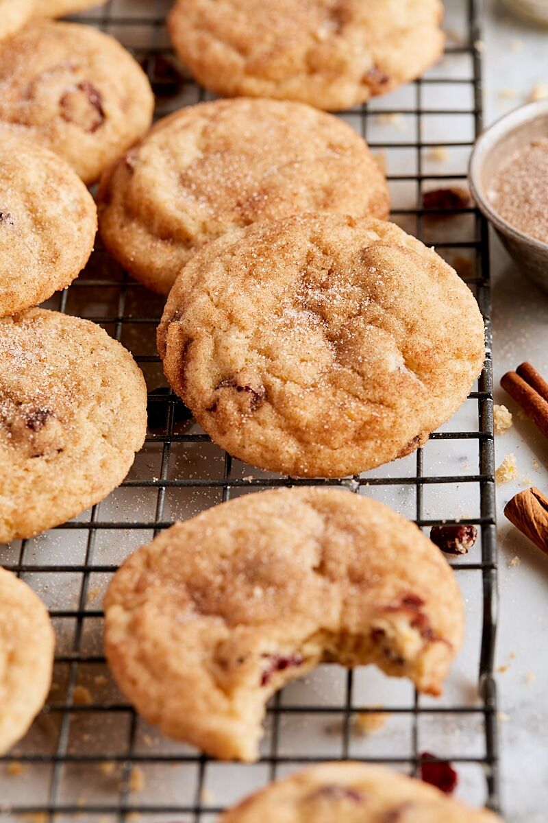 Cranberry Orange Snickerdoodles