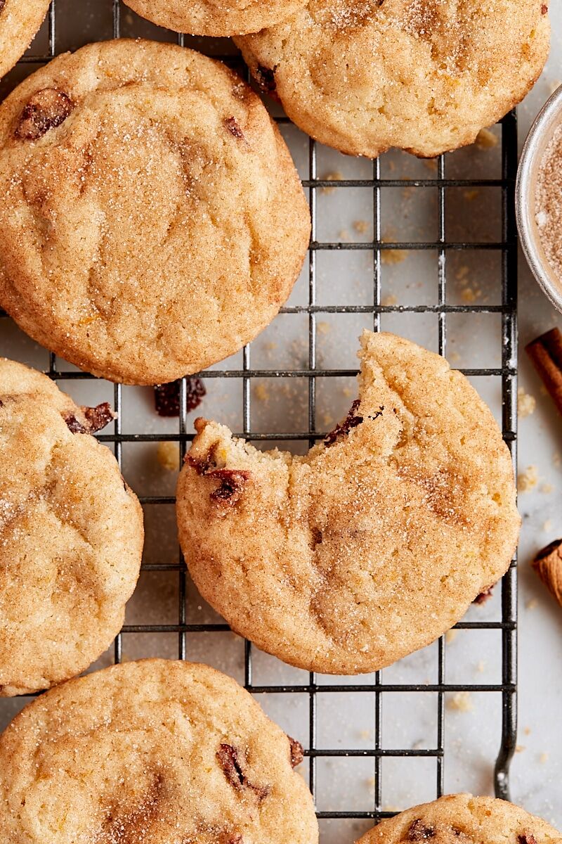 Cranberry Orange Snickerdoodles
