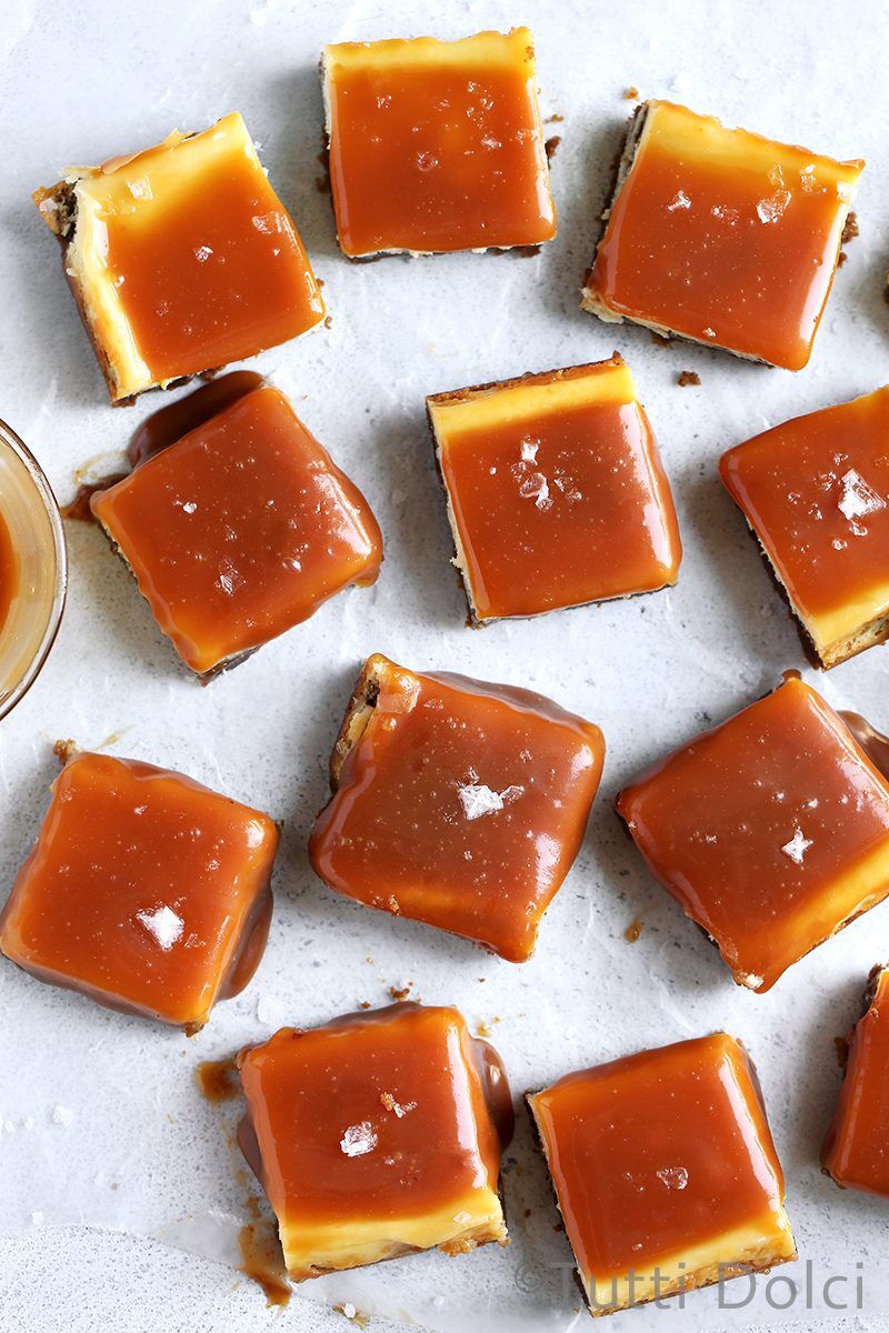Salted Caramel Cheesecake Bars
