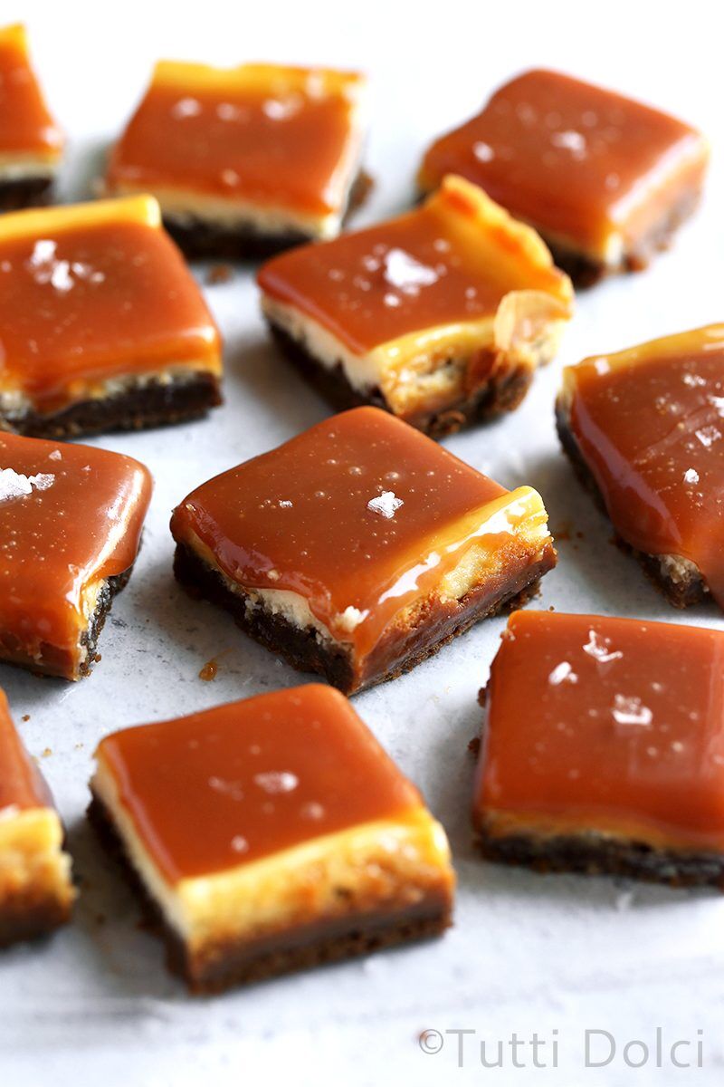 Salted Caramel Cheesecake Bars
