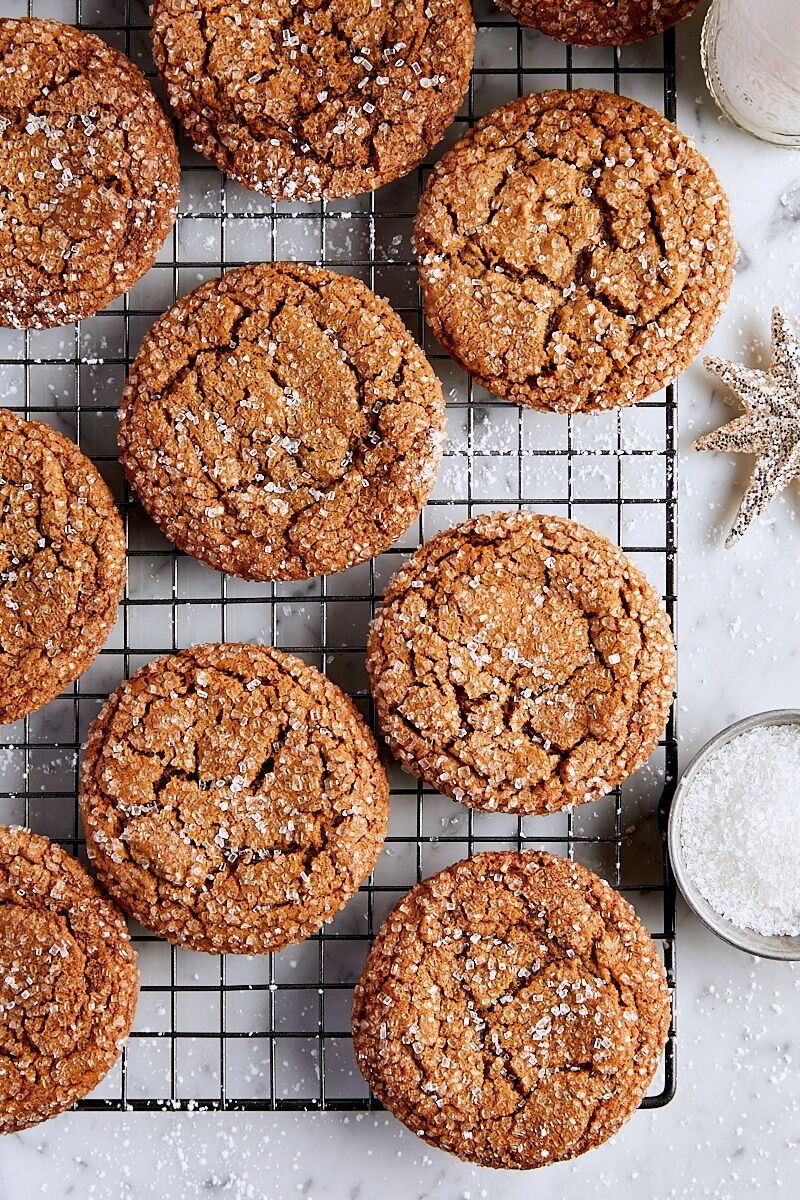 Giant Ginger Cookies with Molasses - Tutti Dolci Baking Recipes
