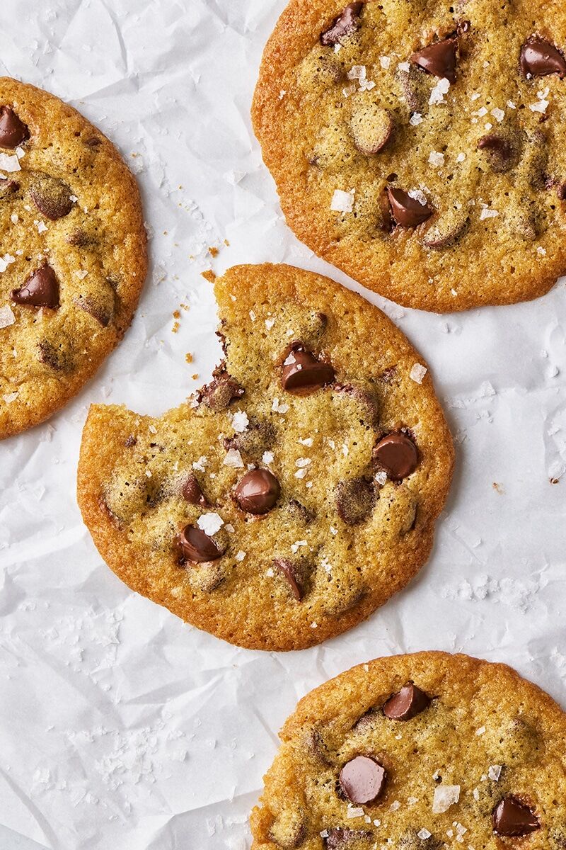 Thin Crispy Chocolate Chip Cookies