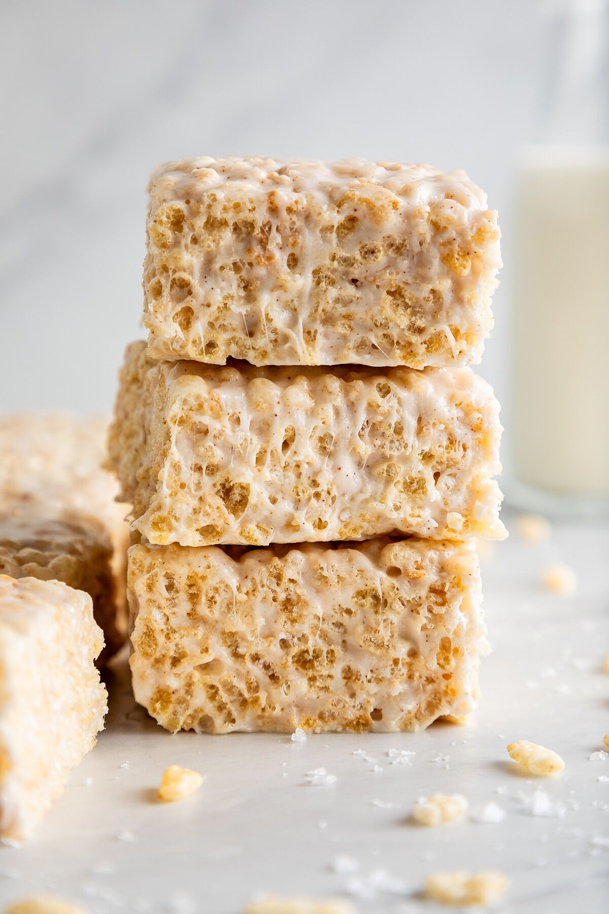Gâteries au riz Krispie au beurre brun