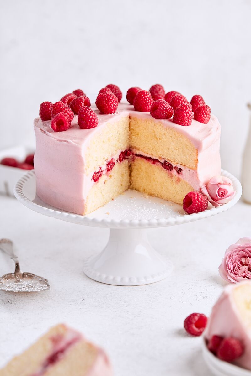 Raspberry Lemon Layer Cake