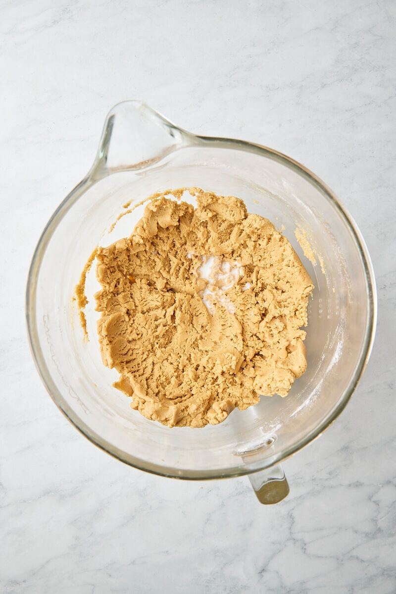 Milk added to cookie dough
