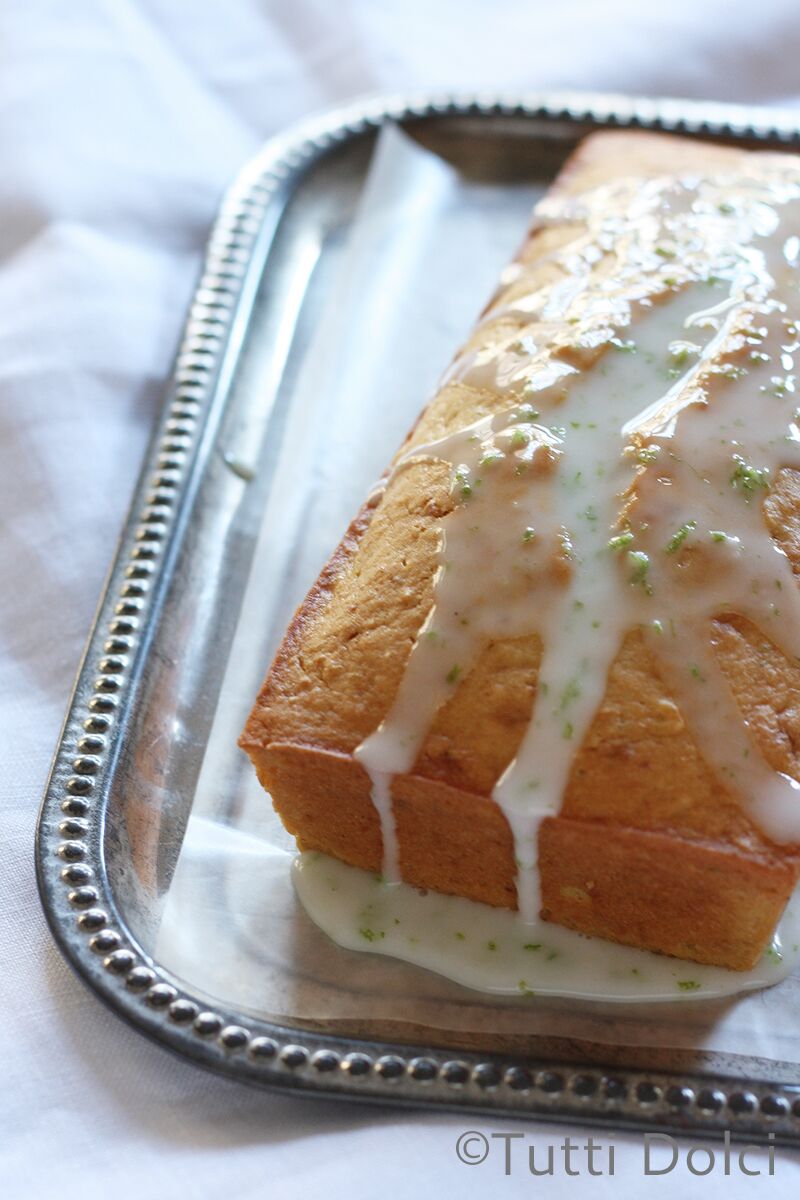 Mango Loaf Cake with Lime Glaze | Tutti Dolci