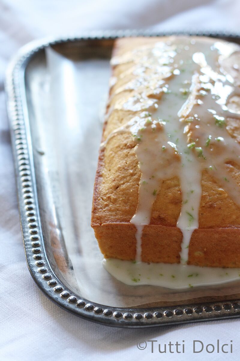 Mango Loaf Cake with Lime Glaze | Tutti Dolci