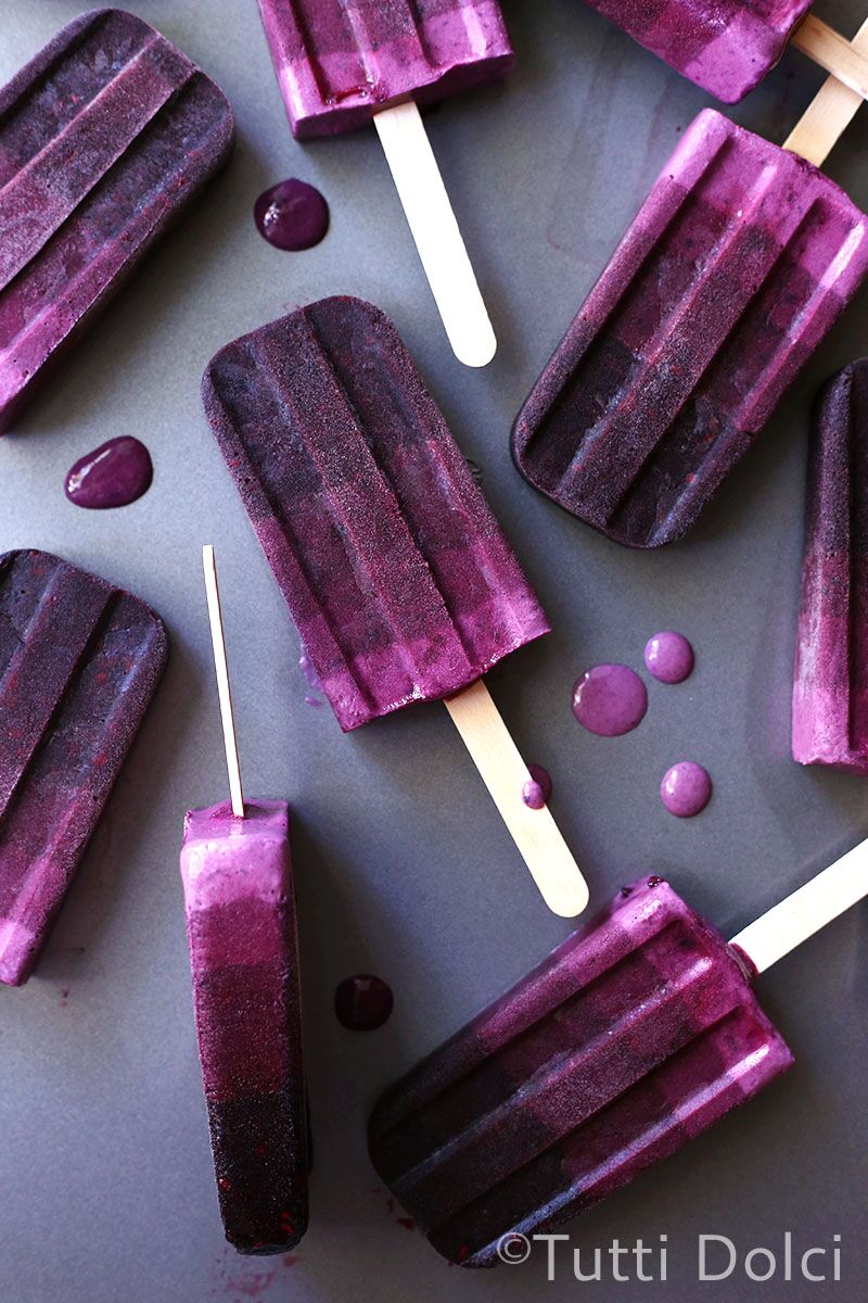 Blackberry Ombre Popsicles | Tutti Dolci