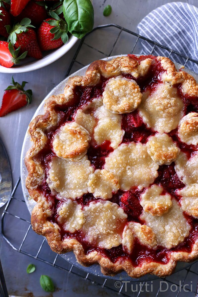 Strawberry Basil Pie | Tutti Dolci