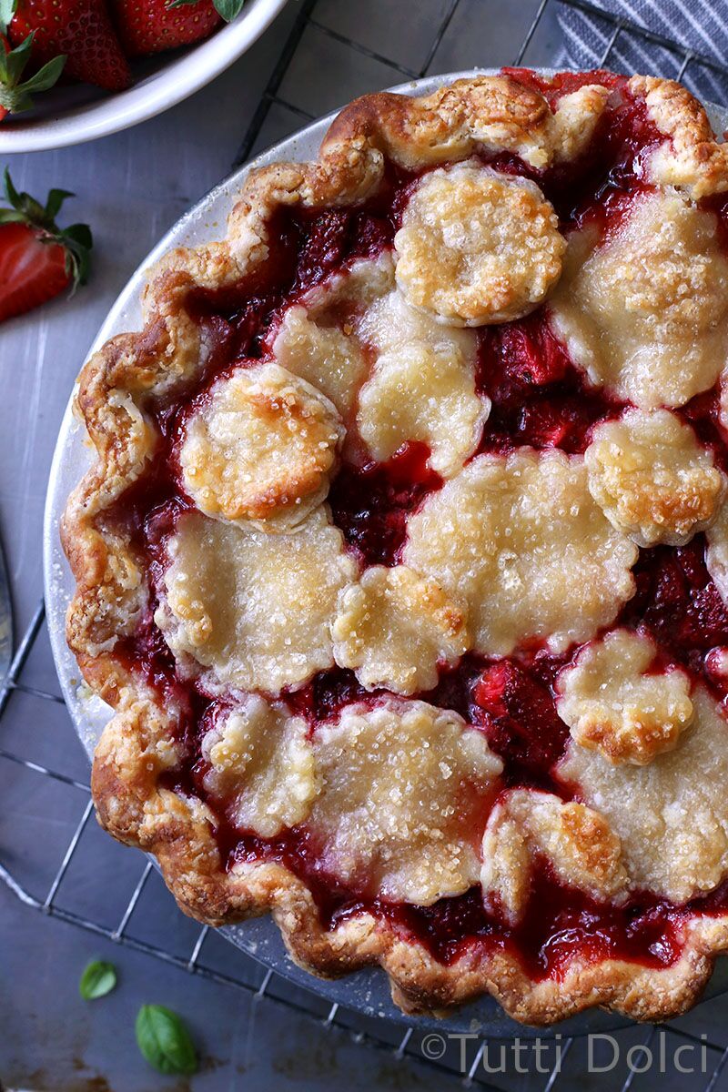 Strawberry Basil Pie | Tutti Dolci
