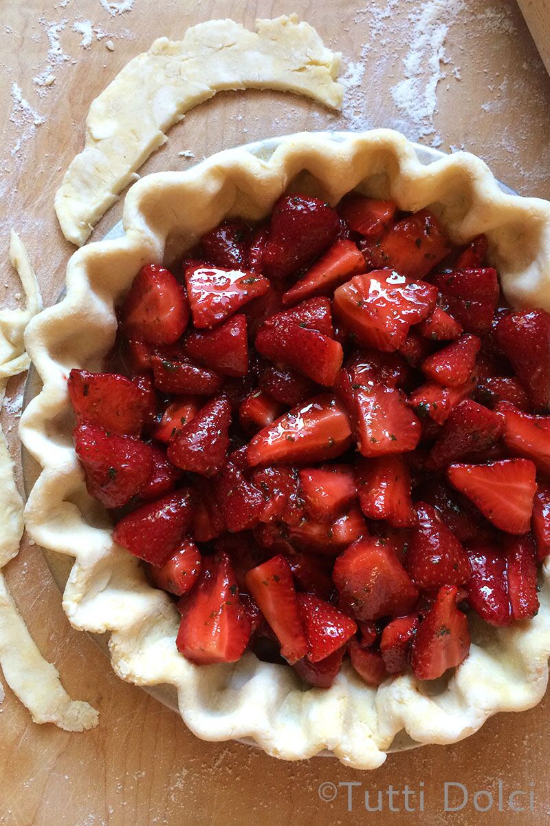 Strawberry Basil Pie | Tutti Dolci