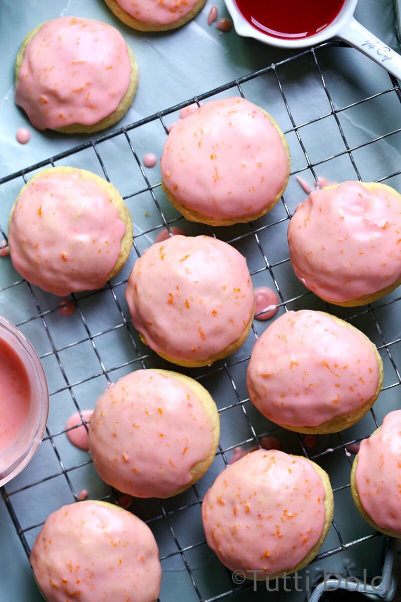 Blood Orange Ricotta Cookies