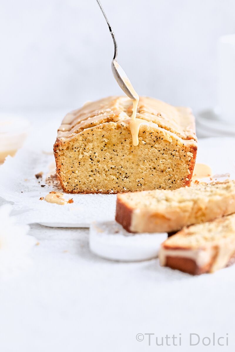 Orange Almond Poppy Seed Tea Cake