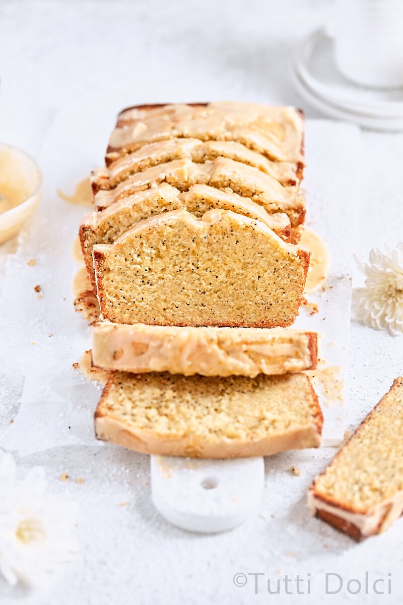 Orange Almond Poppy Seed Tea Cake