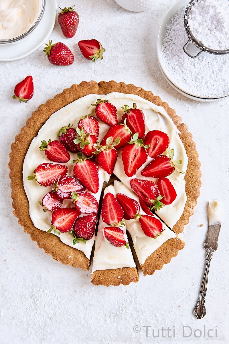 Strawberry Cookie Tart