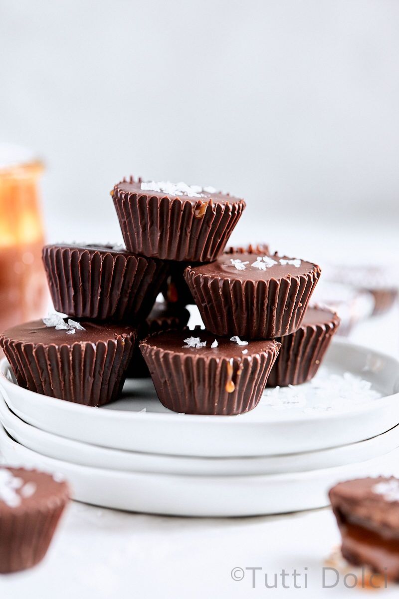 Salted Caramel Chocolate Cups