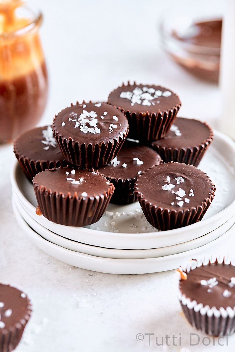 Salted Caramel Chocolate Cups | Tutti Dolci