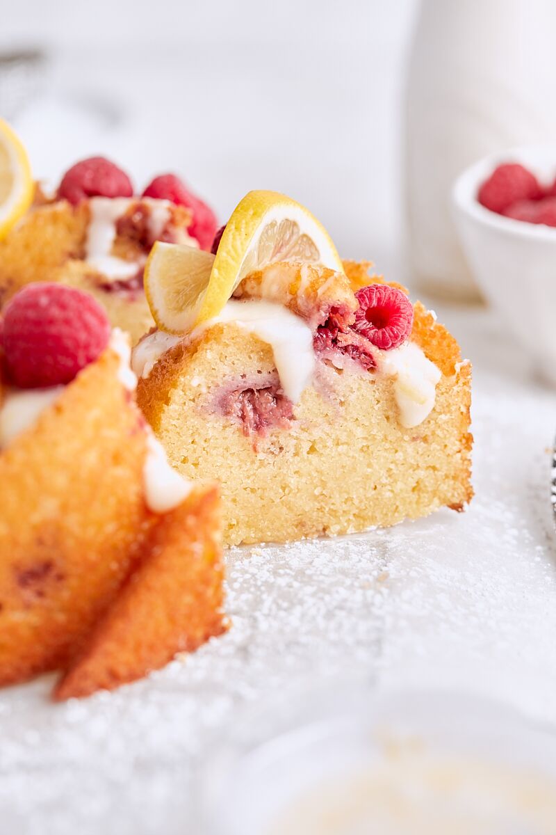Raspberry Almond Bundt Cake