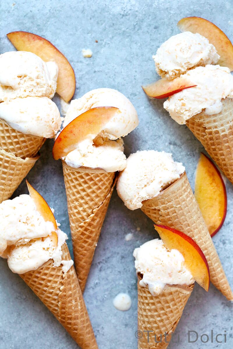 Nectarine Ice Cream
