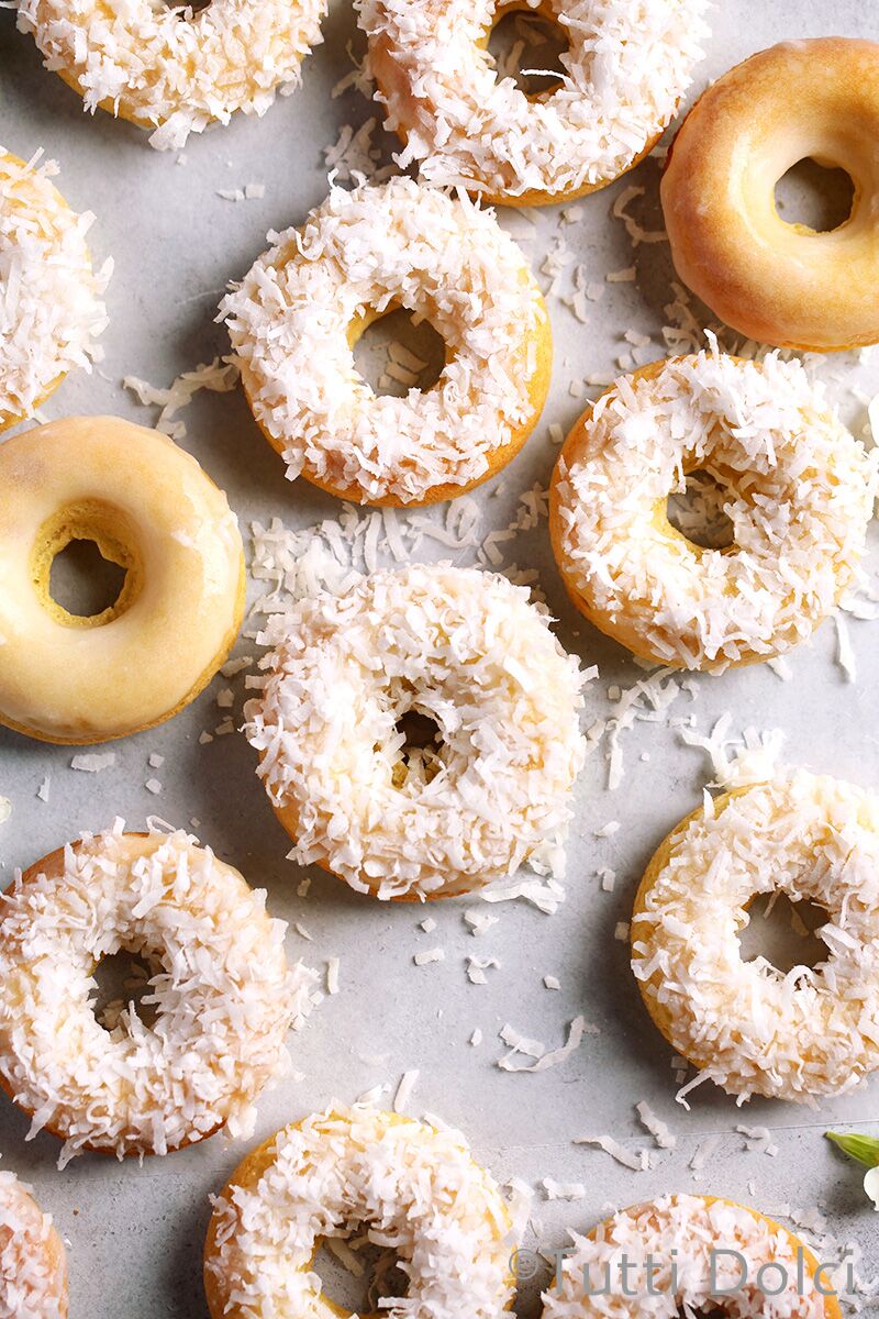 Baked Coconut Doughnuts