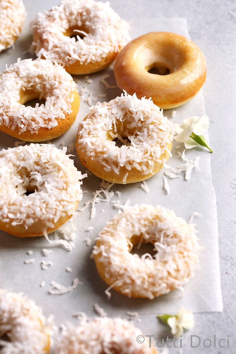 Baked Coconut Doughnuts