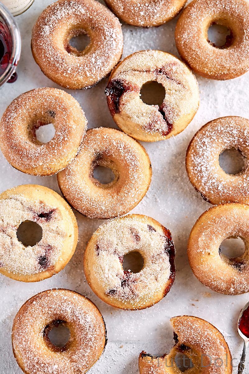 Baked Cherry Doughnuts