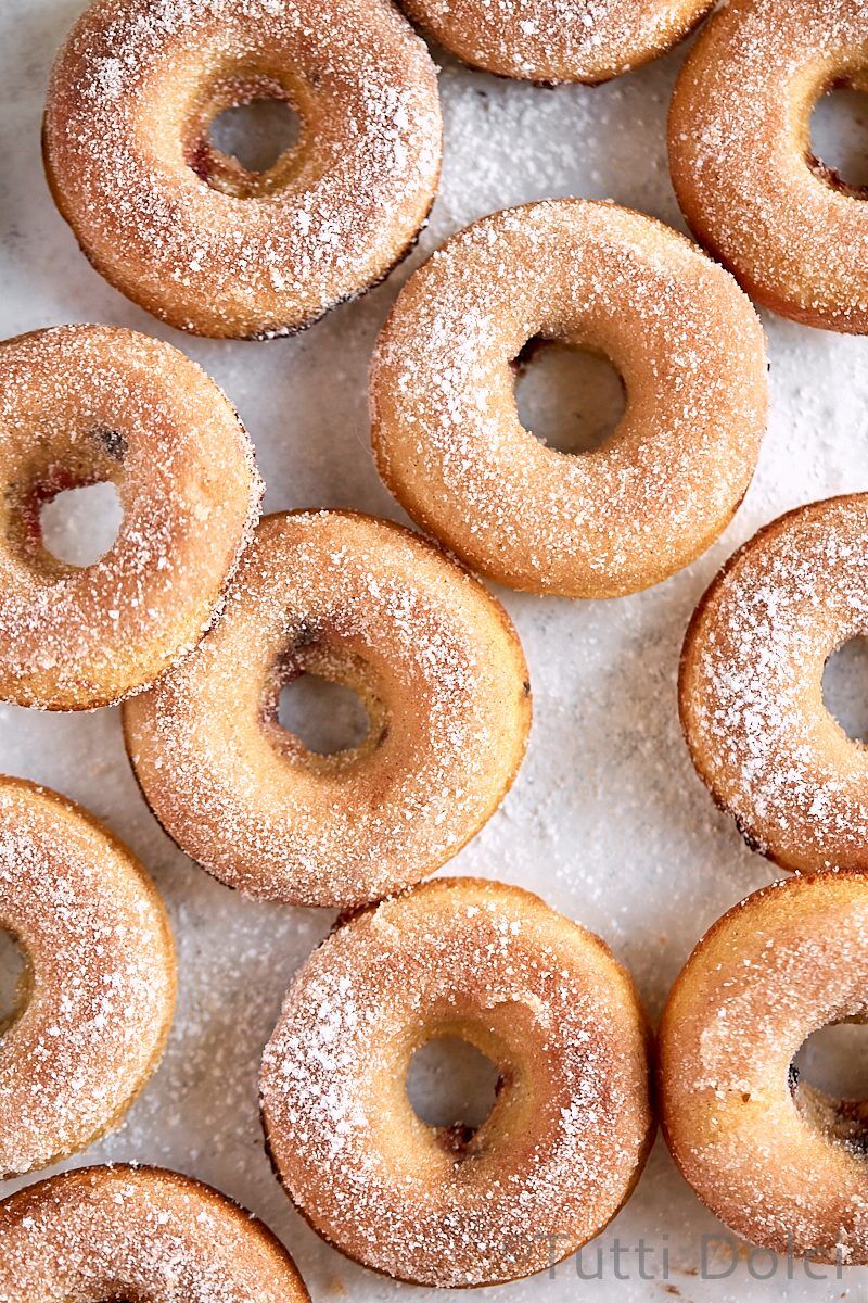 Baked Cherry Doughnuts