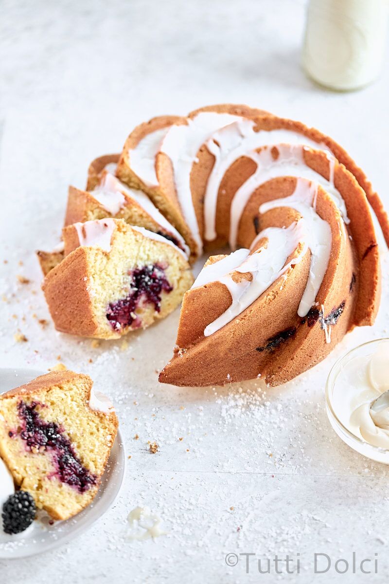 Blackberry Orange Vanilla Pound Cake