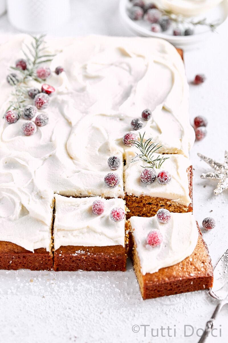 Gingerbread Sheet Cake