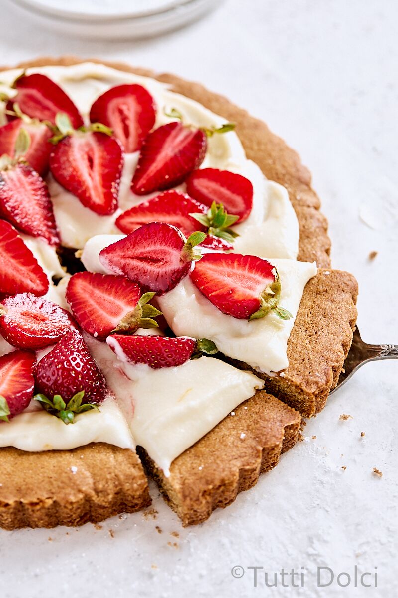Strawberry Cookie Tart