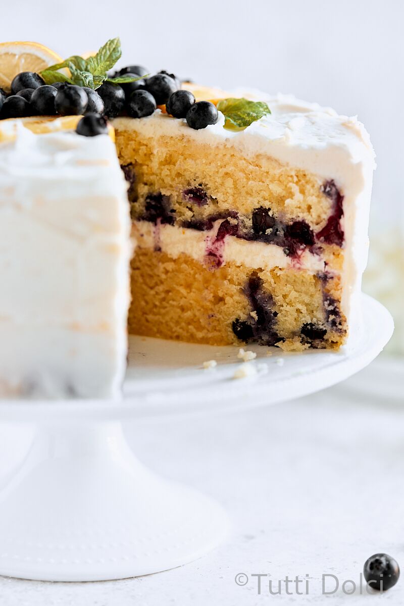 Lemon Blueberry Layer Cake