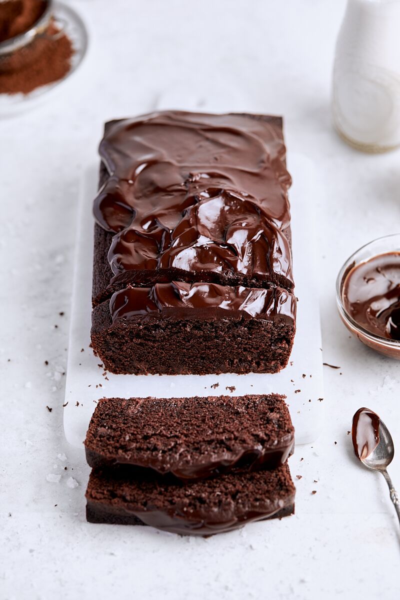 Chocolate Ganache Loaf Cake