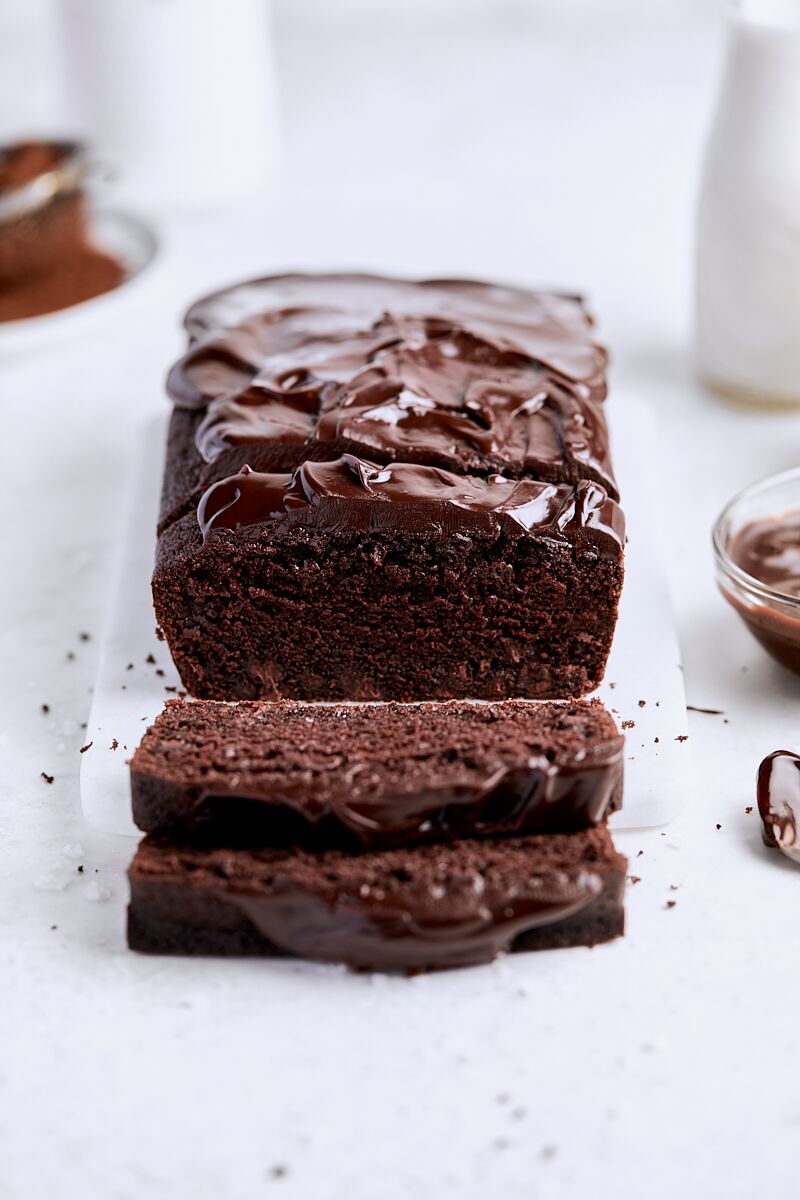 Chocolate Ganache Loaf Cake