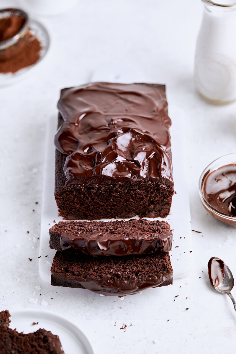 Chocolate Ganache Loaf Cake