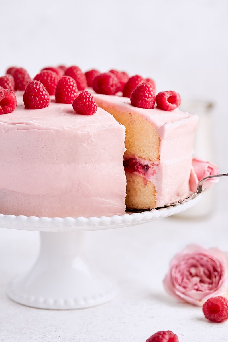 Raspberry Lemon Layer Cake