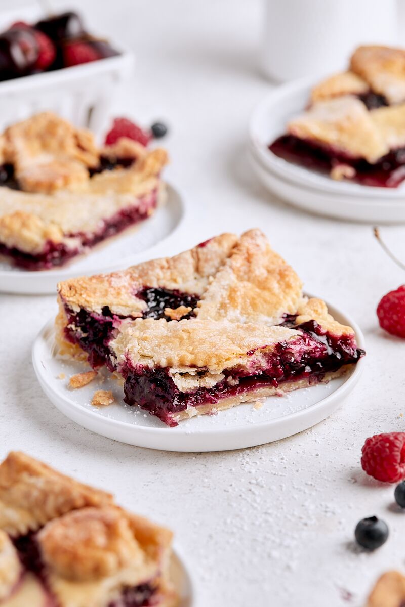 Mixed Berry Cherry Slab Pie