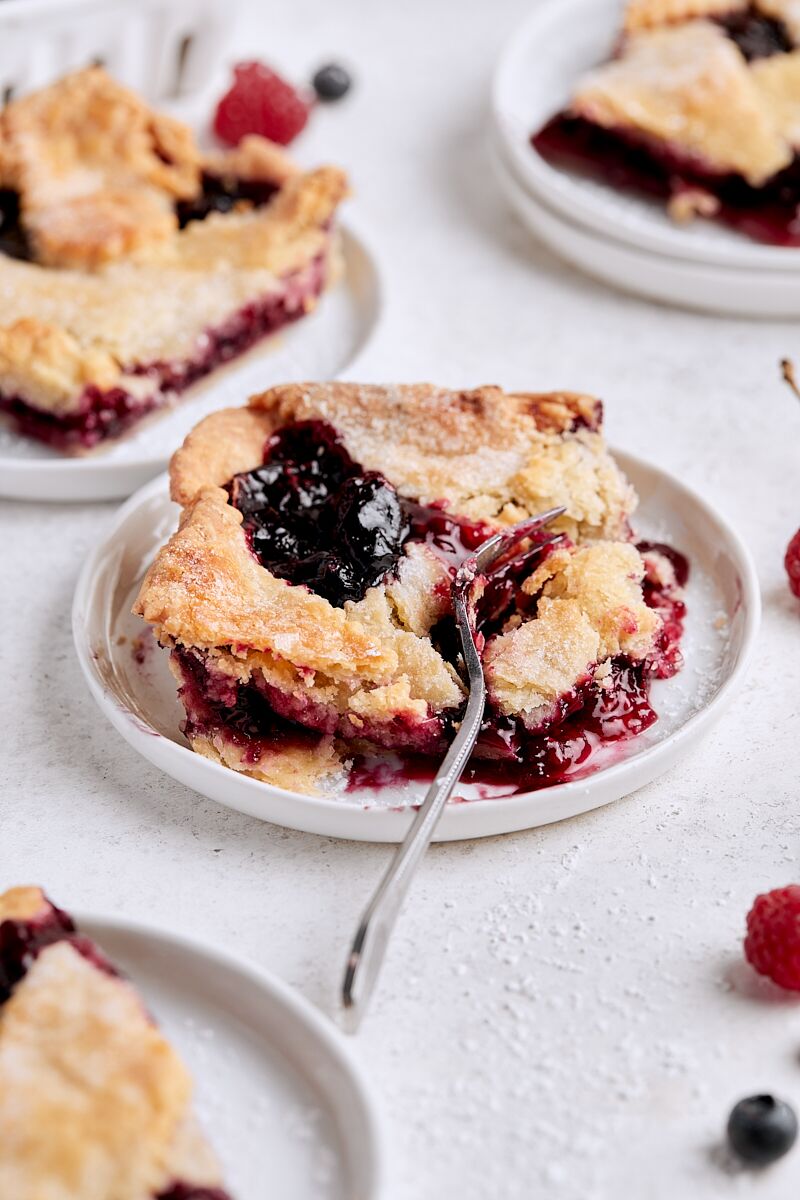 Mixed Berry Cherry Slab Pie