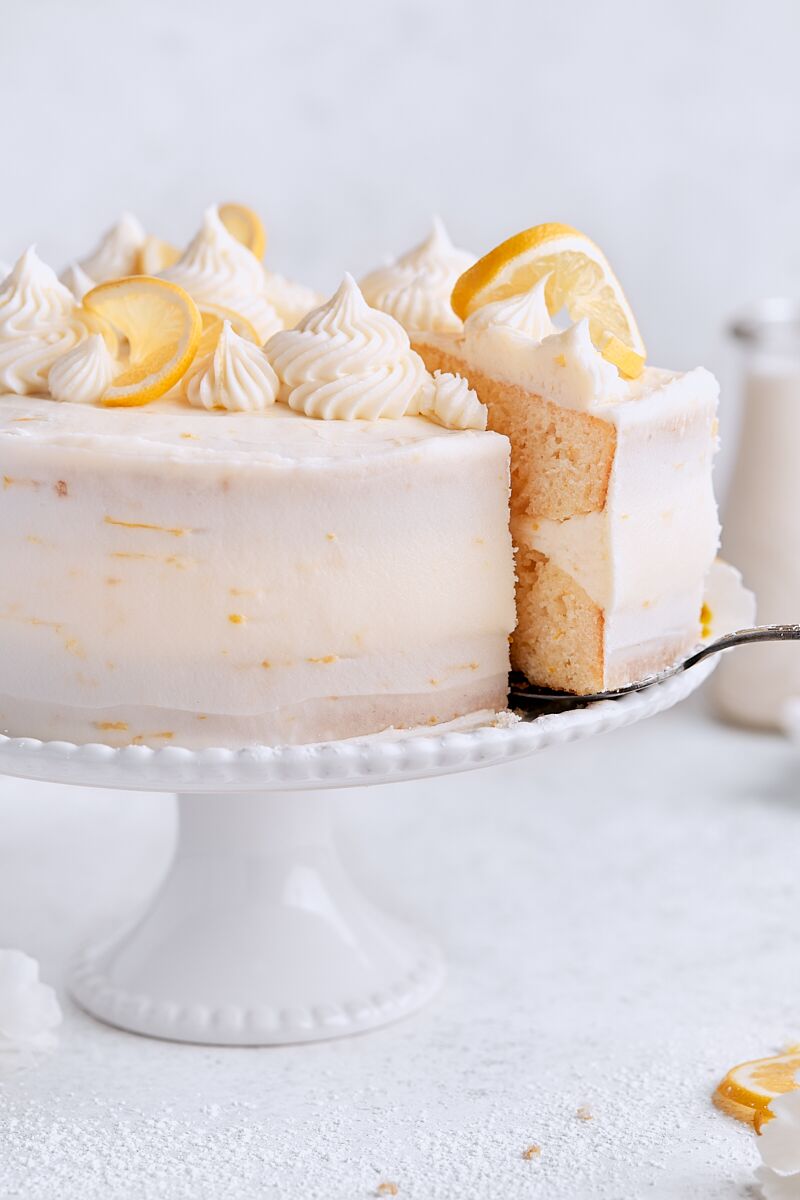 Lemon Layer Cake with Lemon Cream Cheese Frosting