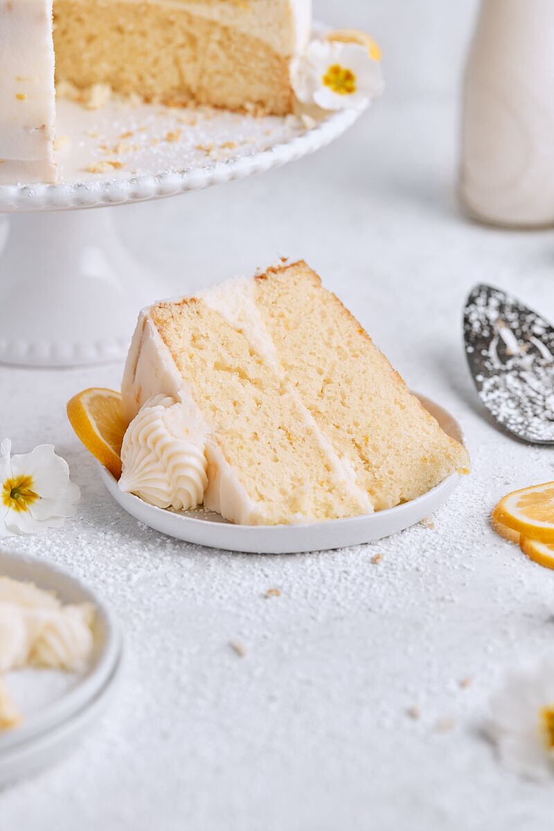Lemon Layer Cake with Lemon Cream Cheese Frosting