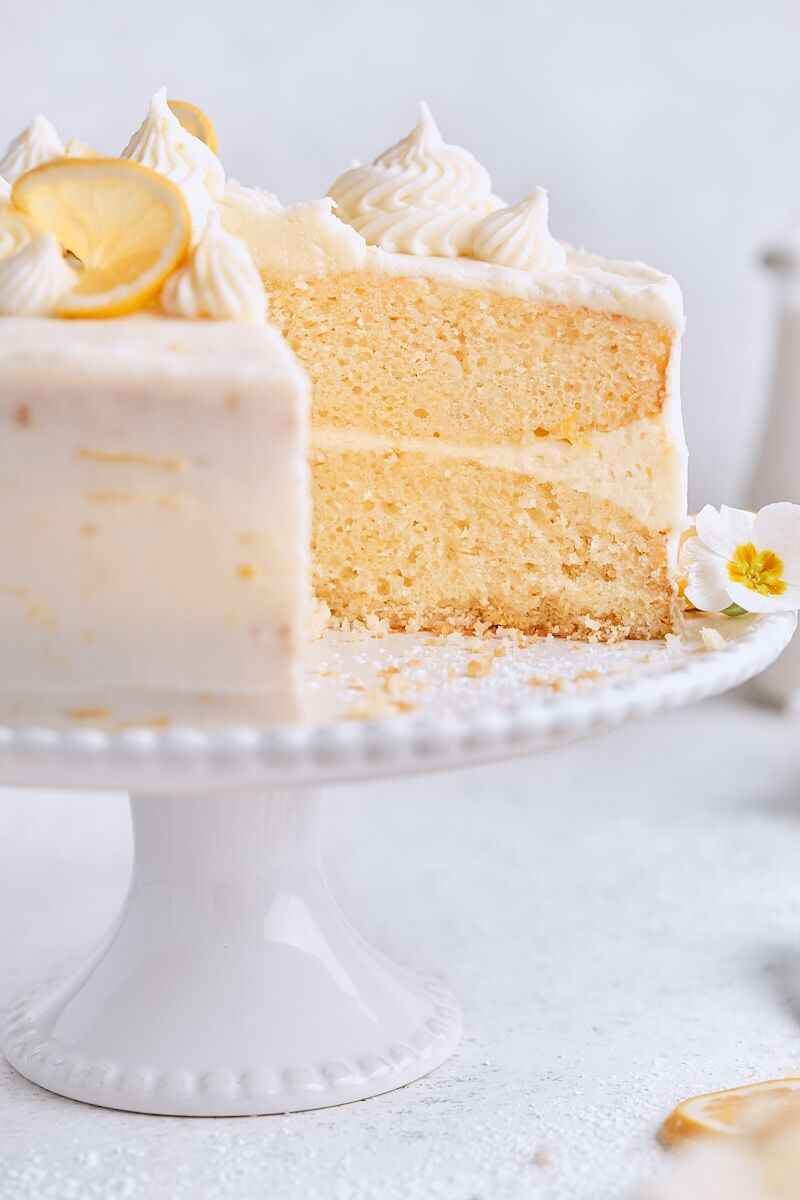 Lemon Layer Cake with Lemon Cream Cheese Frosting