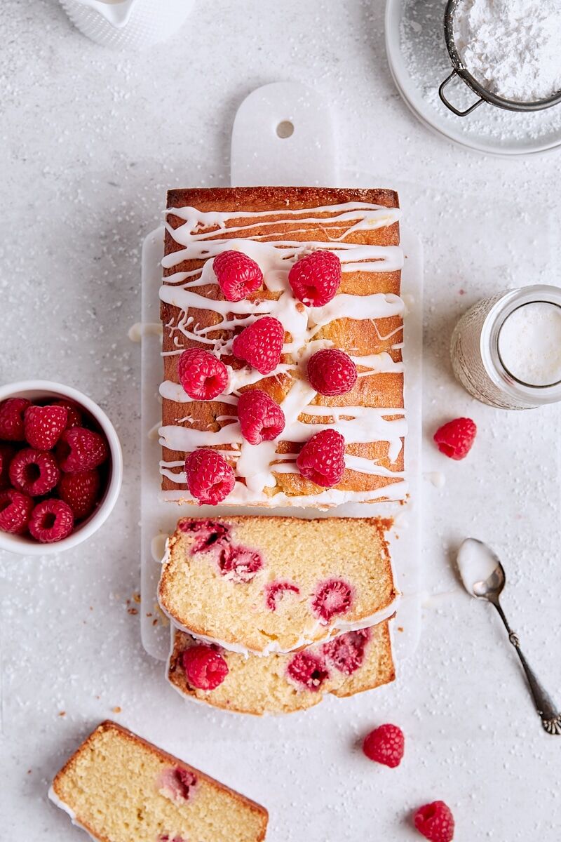 Raspberry Lemon Loaf Cake