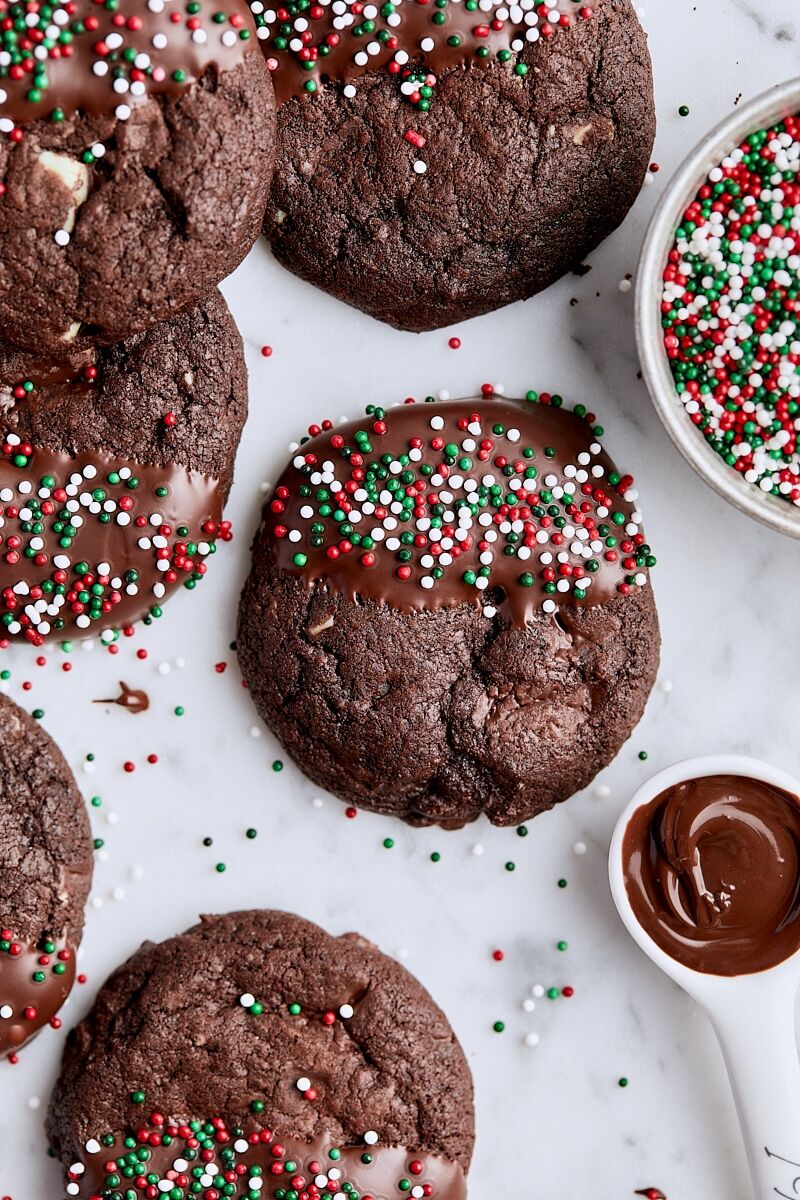 Double Chocolate Mint Cookies
