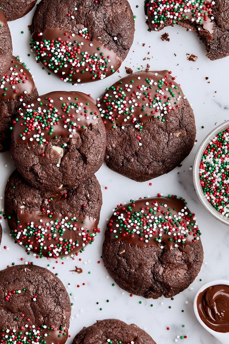 Double Chocolate Mint Cookies