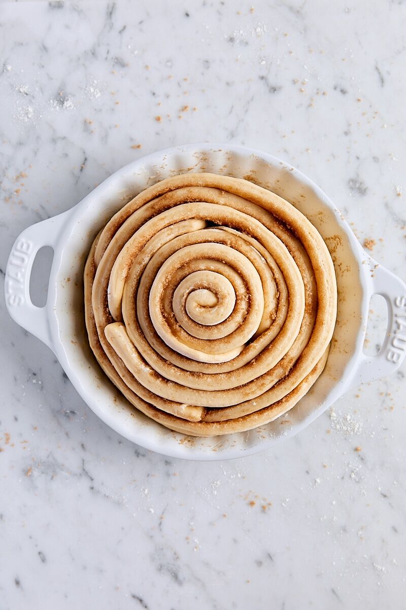 Giant cinnamon roll doubled in size after 30 minute rise