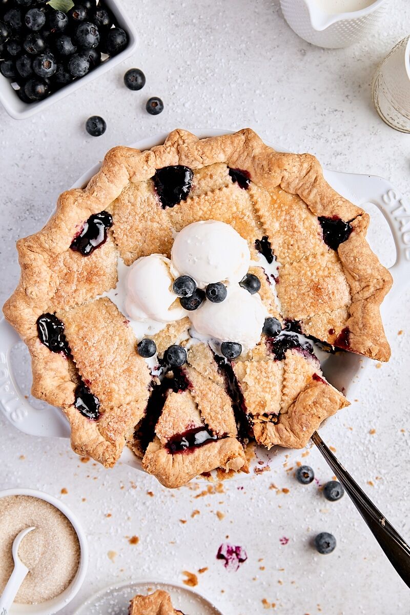 Homemade Blueberry Pie